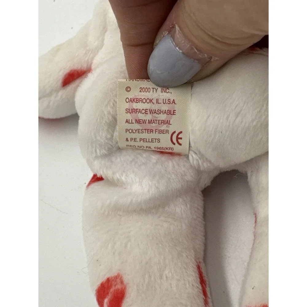 TY Beanie Babies - Smooch the Kiss Red Lips Valentine Bear